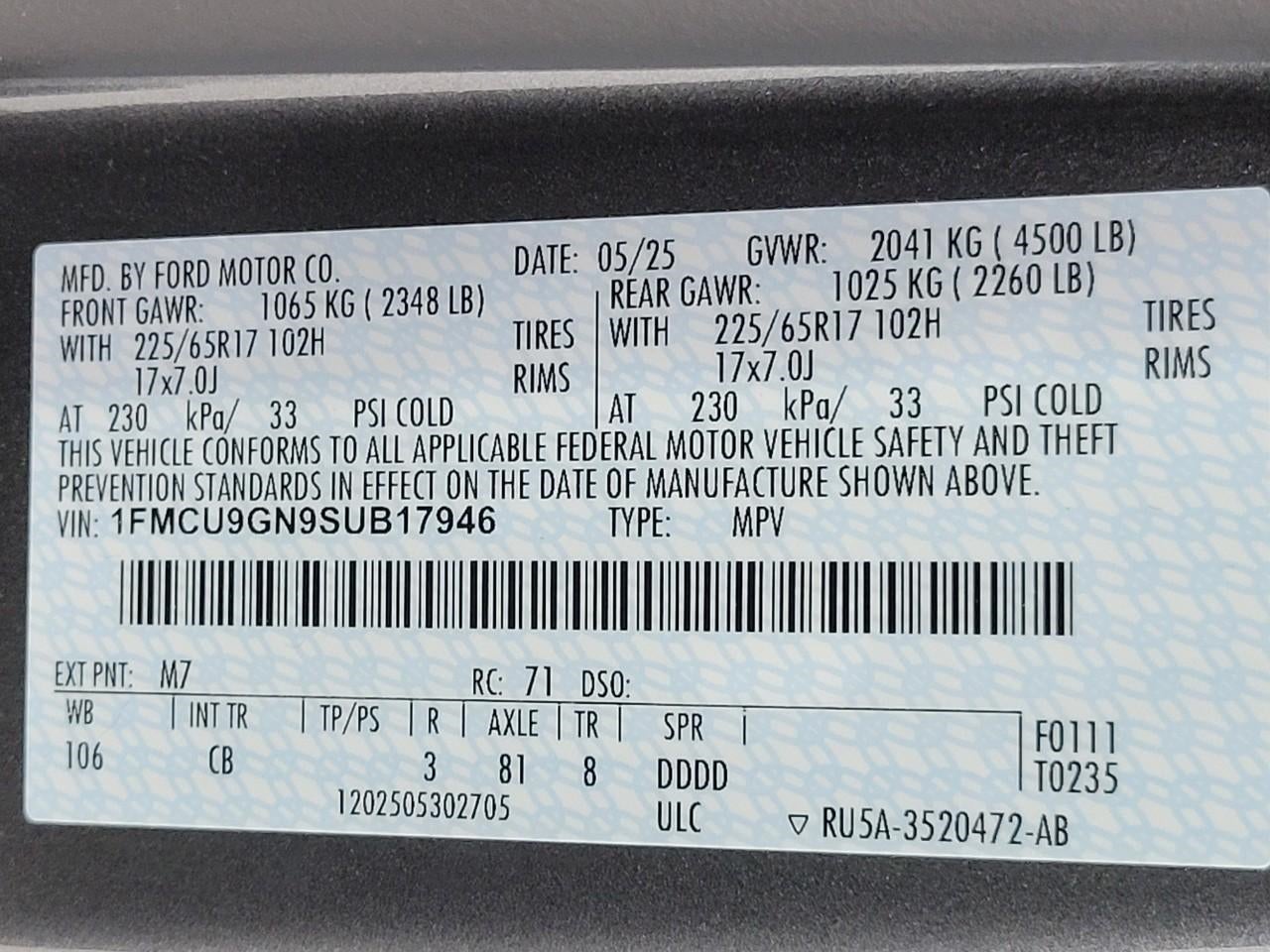 2025 Ford Escape Active AWD