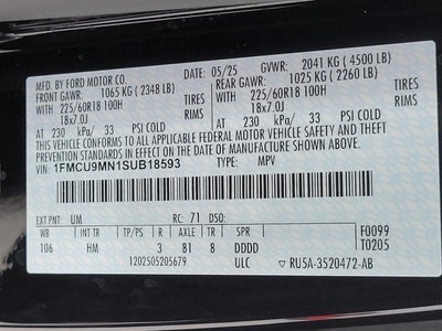 2025 Ford Escape ST-Line AWD