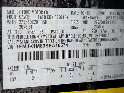 2025 Ford Expedition Max Platinum 4x4