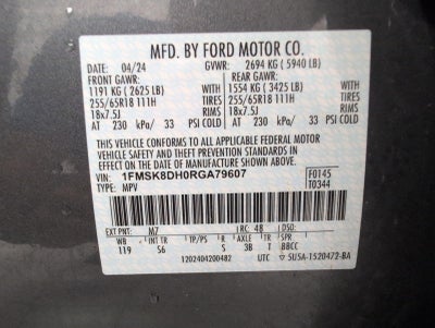 2024 Ford Explorer XLT 4WD