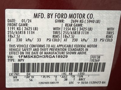 2024 Ford Explorer XLT 4WD