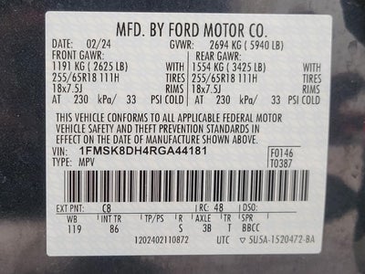 2024 Ford Explorer XLT 4WD