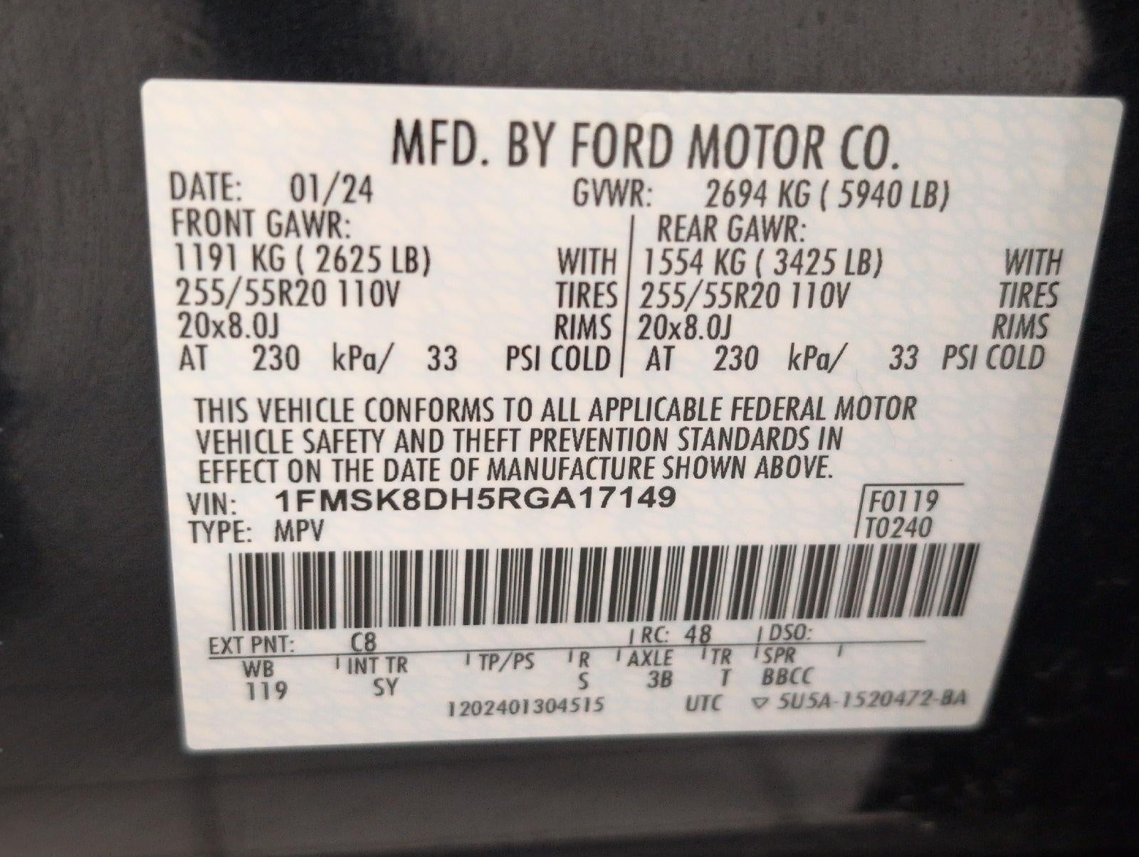 2024 Ford Explorer XLT 4WD