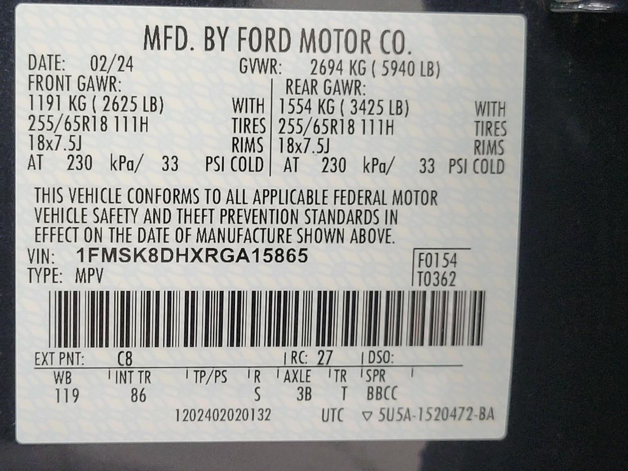 2024 Ford Explorer XLT 4WD