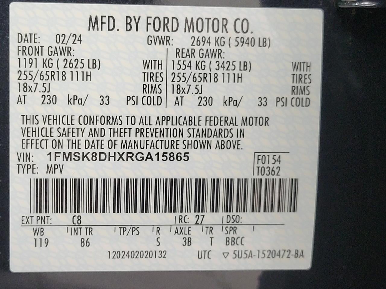 2024 Ford Explorer XLT 4WD