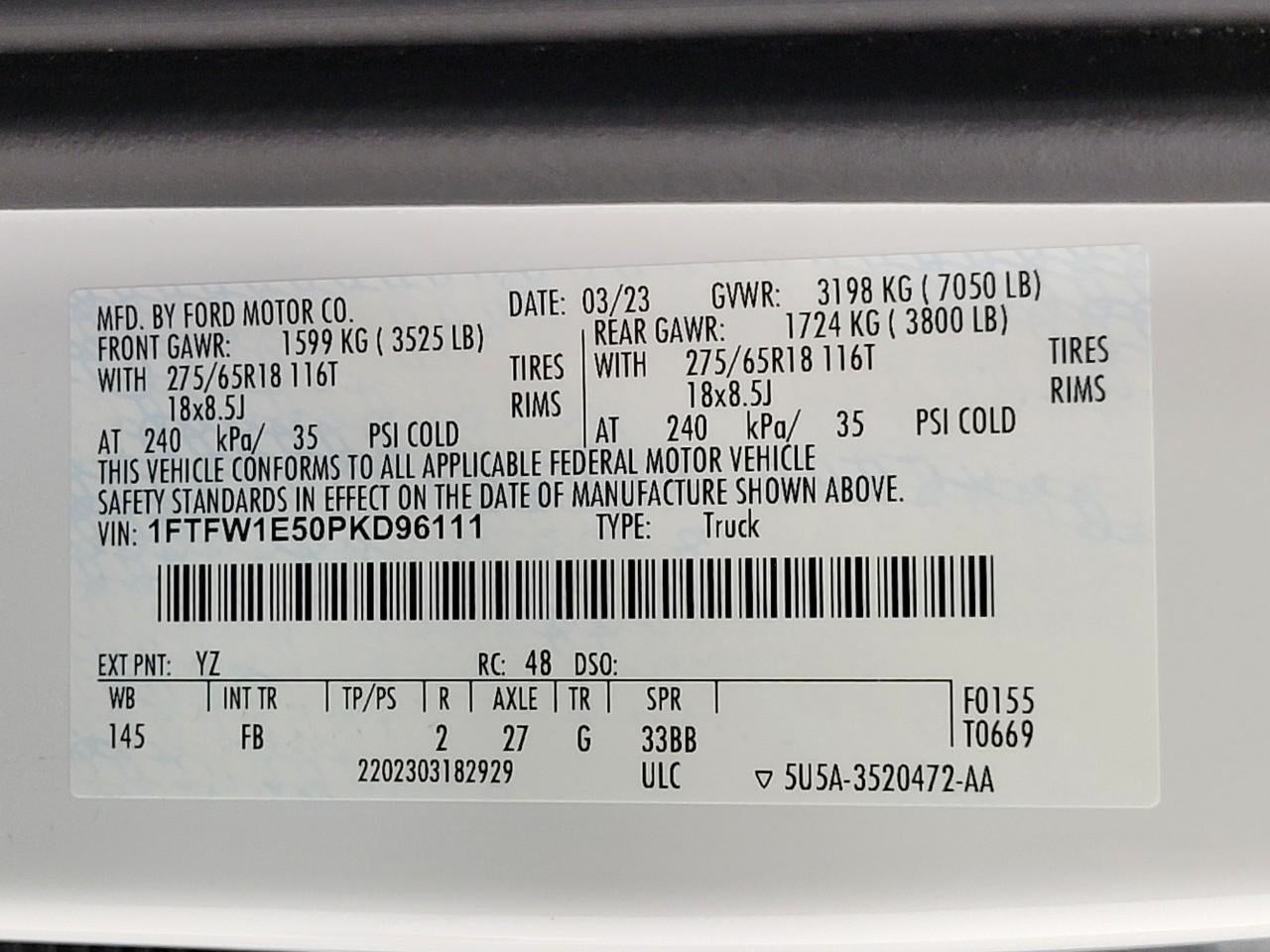 2023 Ford F-150 XLT 4WD SuperCrew 5.5' Box