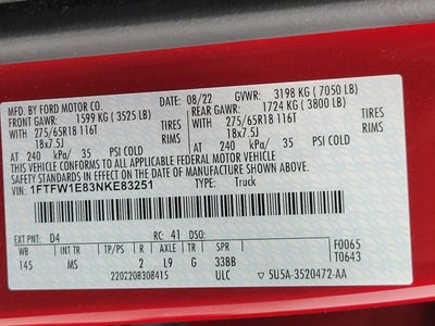 2022 Ford F-150 CREW CAB
