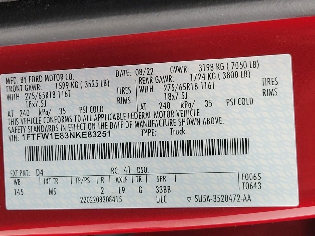 2022 Ford F-150 XLT 4WD SuperCrew 5.5' Box