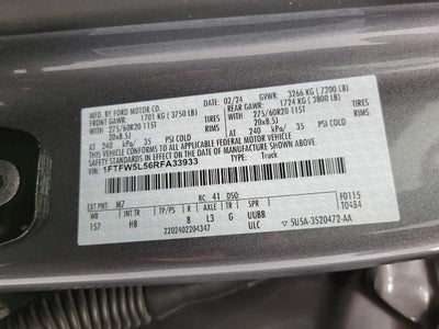 2024 Ford F-150 LARIAT 4WD SuperCrew 5.5' Box