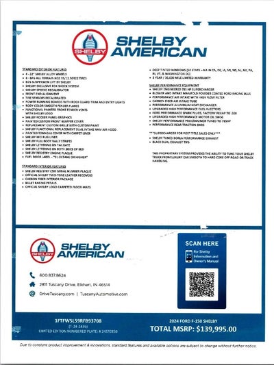 2024 Ford F-150 F-150 SHELBY SUPER SNAKE ** 785 HP SUPERCHARGED **
