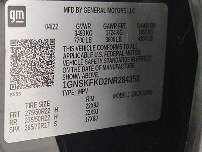 2022 Chevrolet Suburban 4WD 4dr Premier