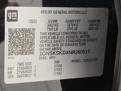 2022 Chevrolet Tahoe 4WD 4dr Premier