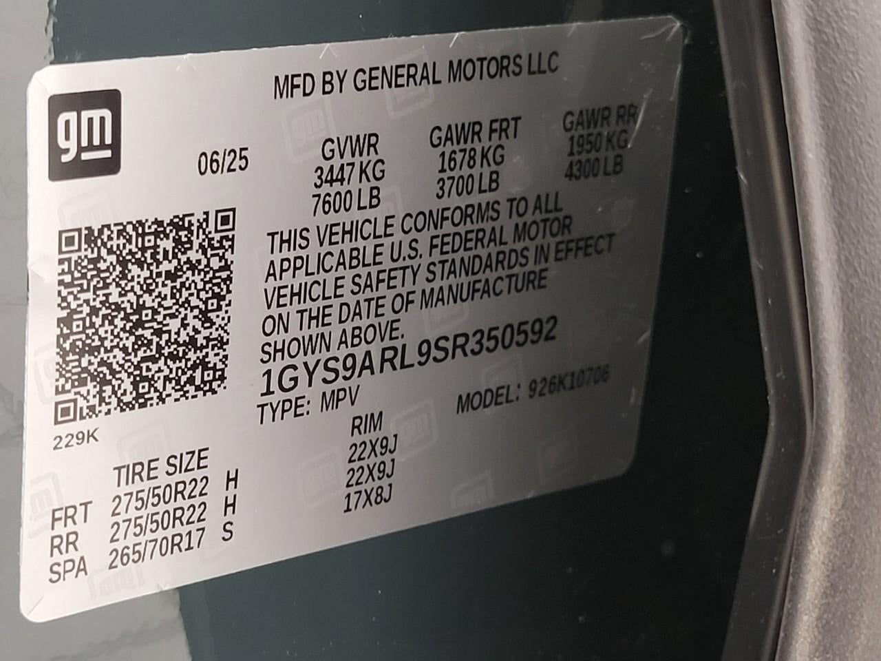 2025 Cadillac Escalade 4WD 4dr Luxury