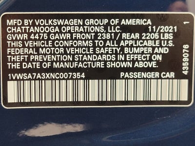 2022 Volkswagen Passat 2.0T SE Auto