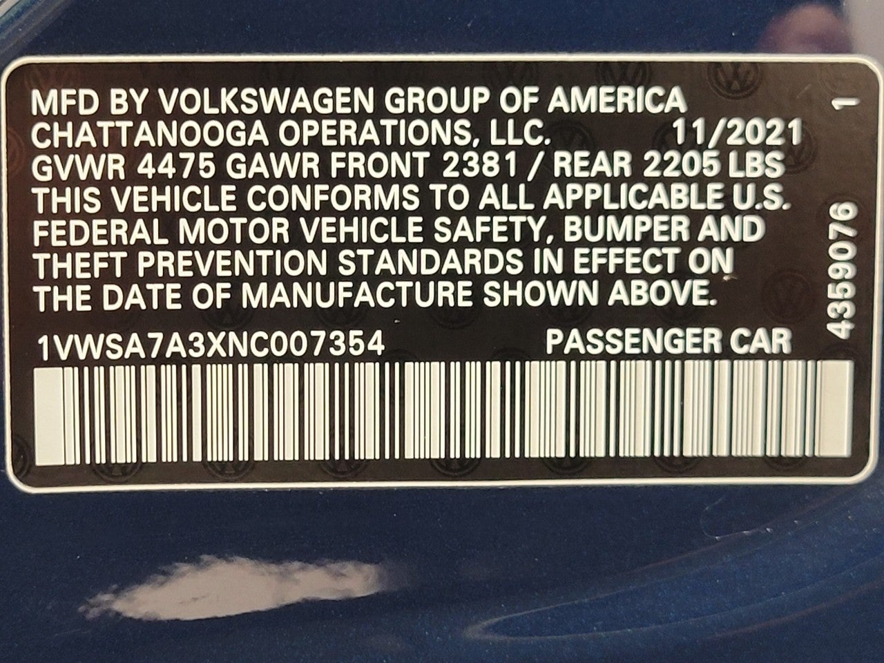 2022 Volkswagen Passat 2.0T SE Auto