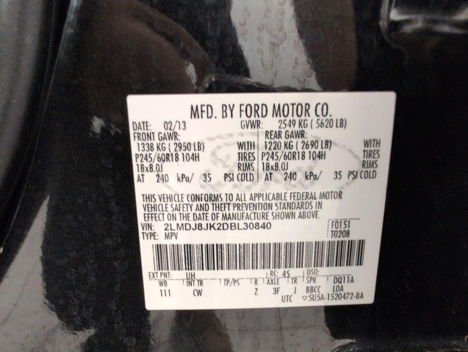 2013 Lincoln MKX AWD 4dr