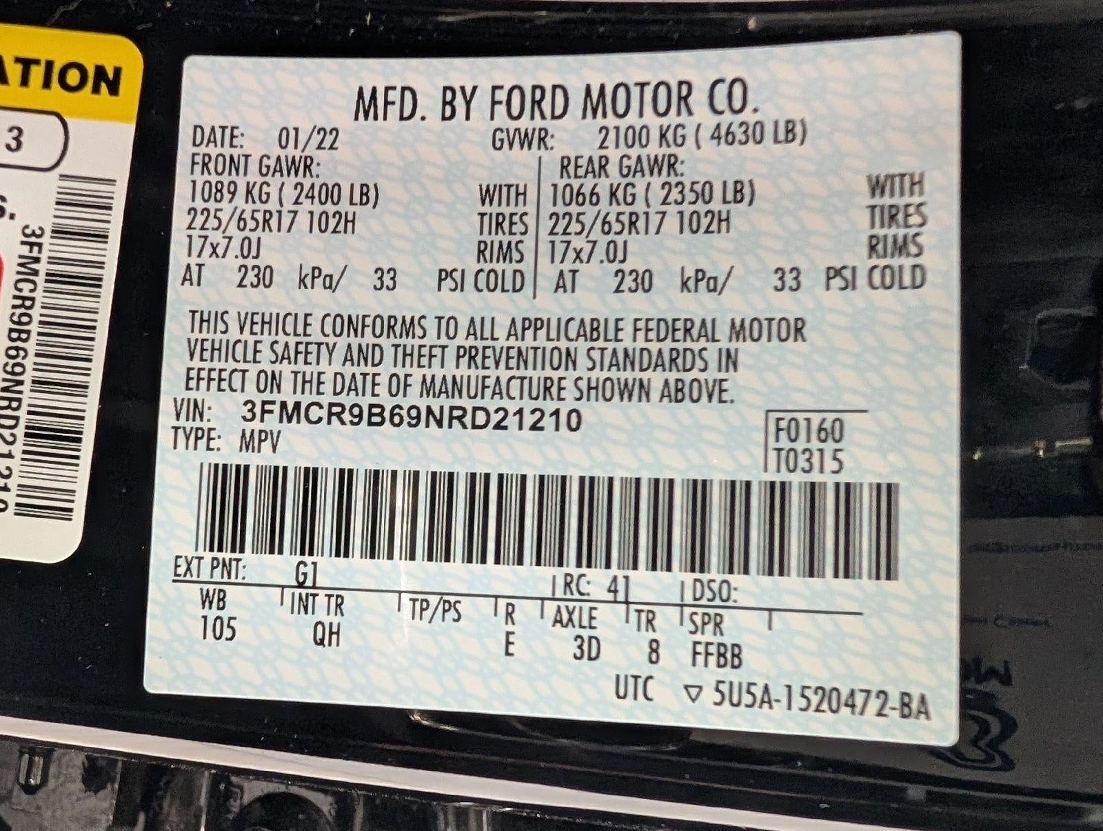 2022 Ford Bronco Sport Big Bend 4x4