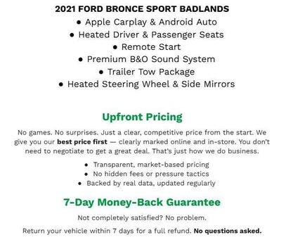 2021 Ford Bronco Sport Badlands 4x4
