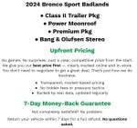 2024 Ford Bronco Sport Badlands 4x4