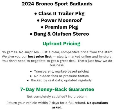 2024 Ford Bronco Sport Badlands 4x4