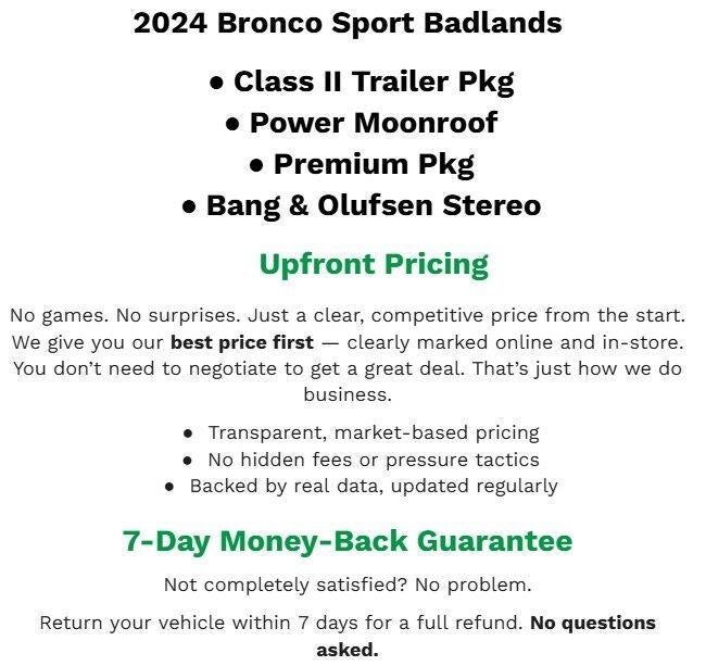 2024 Ford Bronco Sport Badlands 4x4