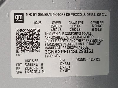 2025 Chevrolet Equinox AWD 4dr LT w/2LT