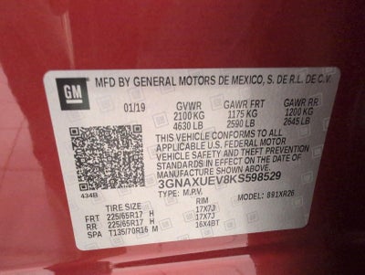 2019 Chevrolet Equinox AWD 4dr LT w/1LT