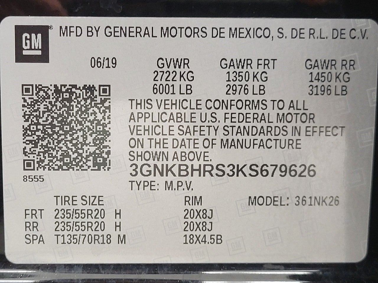 2019 Chevrolet Blazer AWD 4DR W/3LT ** SUNROOF **