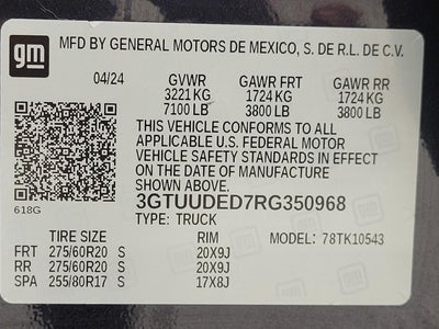 2024 GMC Sierra 1500 4WD Crew Cab 147 SLT