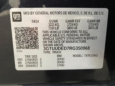 2024 GMC Sierra 1500 4WD Crew Cab 147 SLT