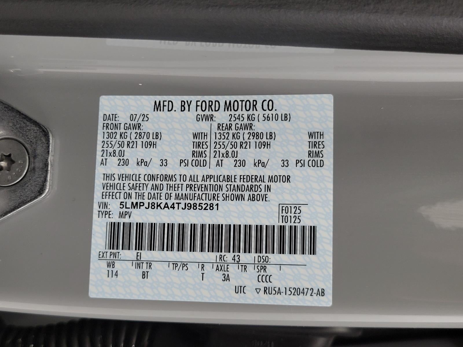 2026 Lincoln Nautilus Reserve AWD
