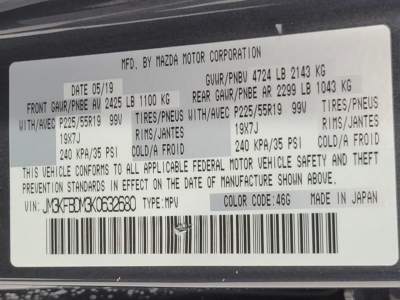 2019 Mazda Mazda CX-5 Grand Touring AWD