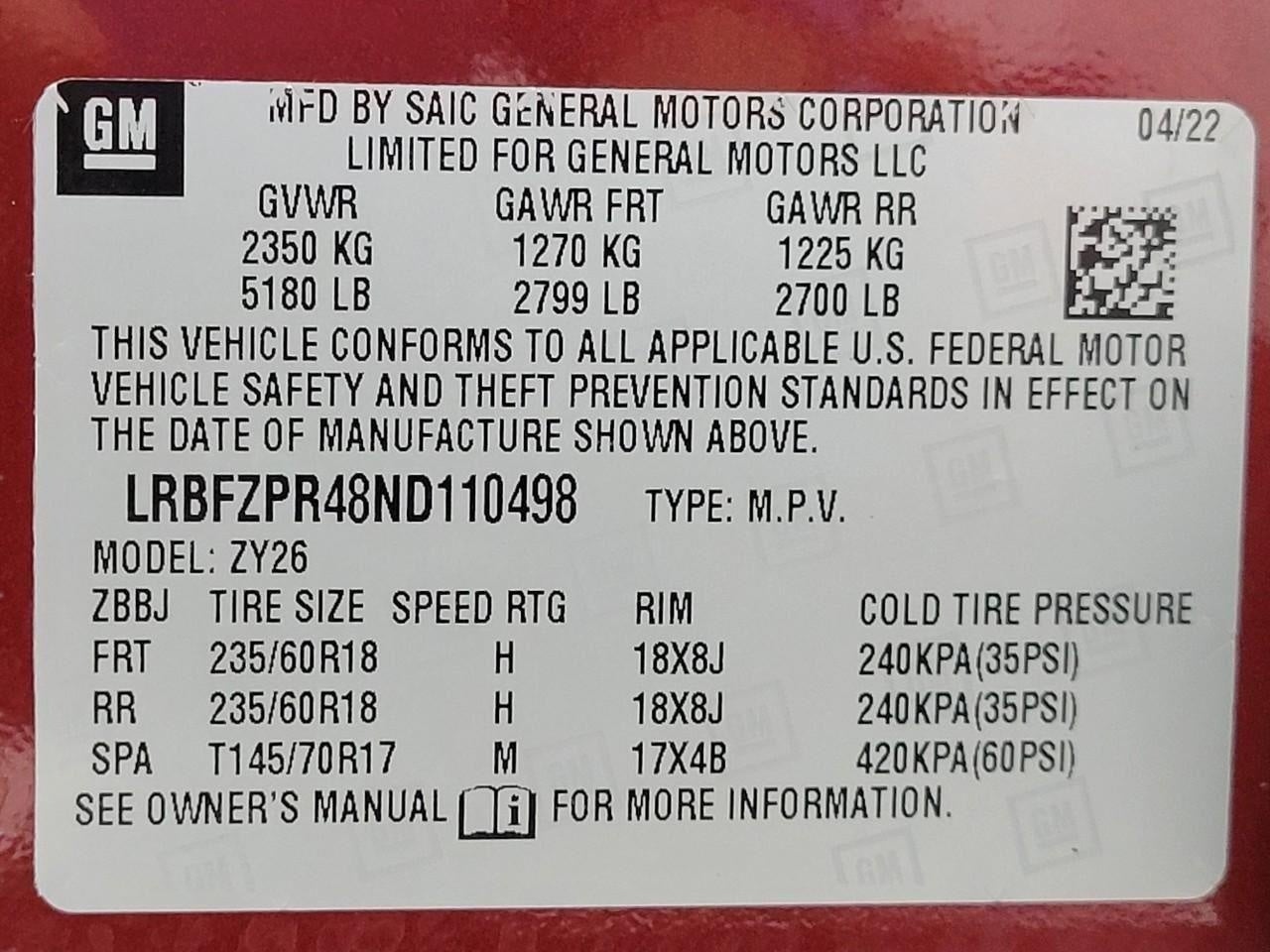 2022 Buick Envision AWD 4dr Essence