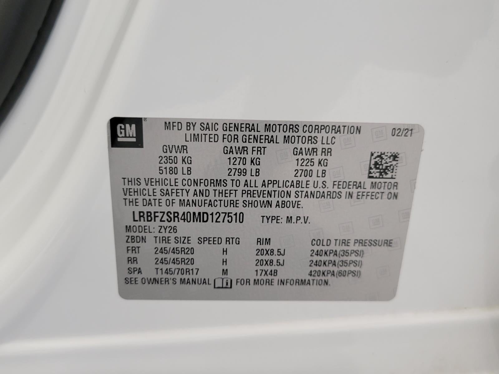 2021 Buick Envision AWD 4dr Avenir